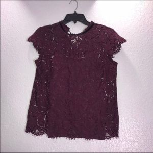 White House Black Market Lace Blouse